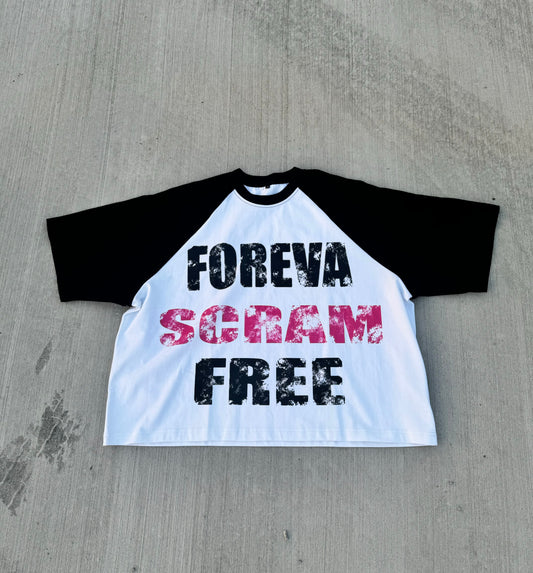 "SCRAM FREE" Short Sleeve Oversized